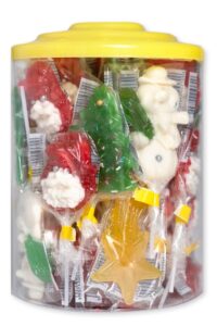 Słodkie lizaki świąteczne w tubie