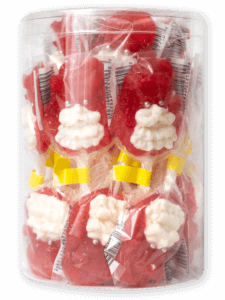 Cukierki Mikołaje w pojemniku